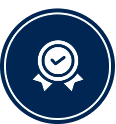 Verified seal in blue circle